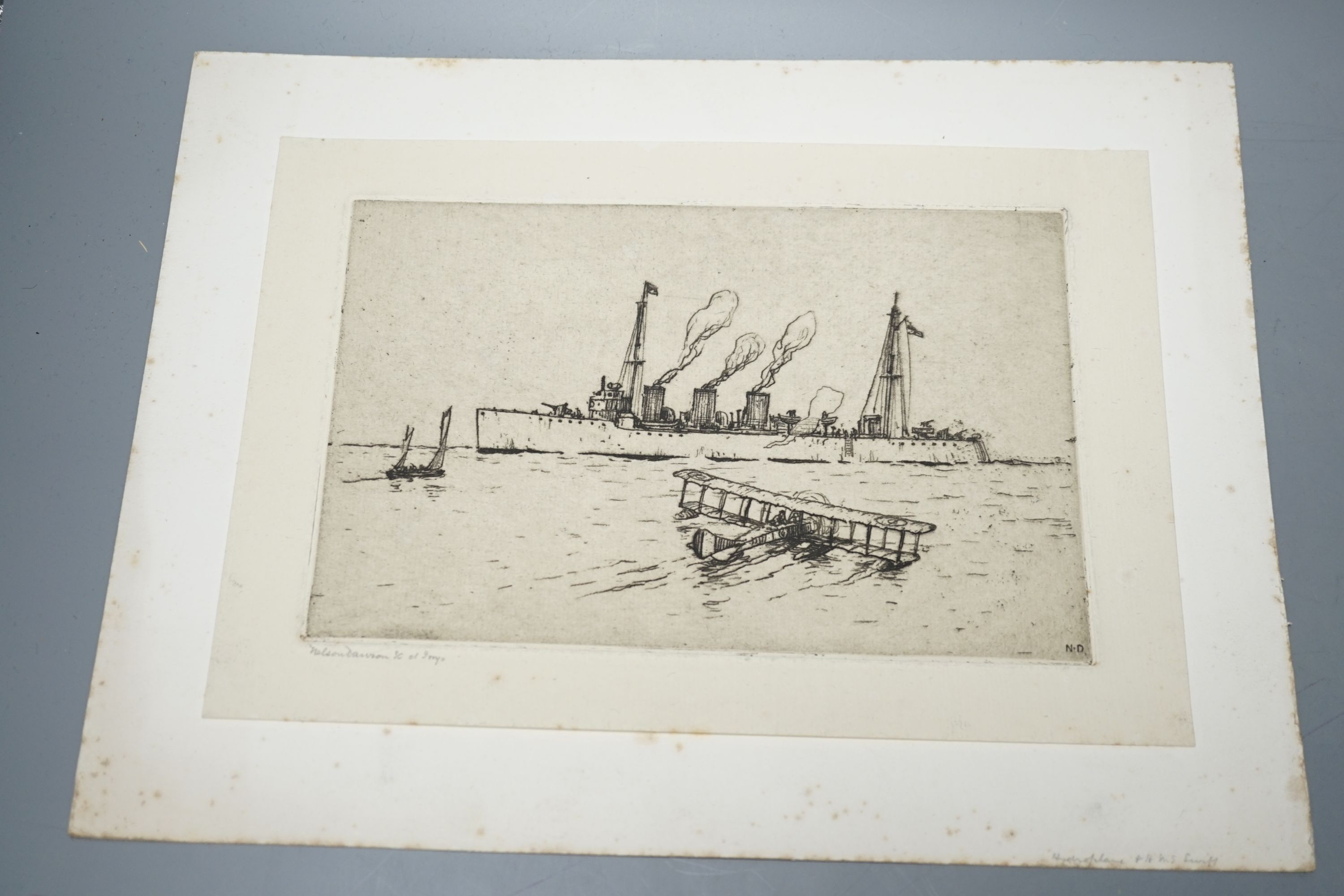 Nelson Dawson (1859-1941), etchings and a drawing